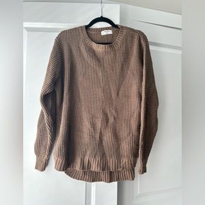 brown comfy sweater
